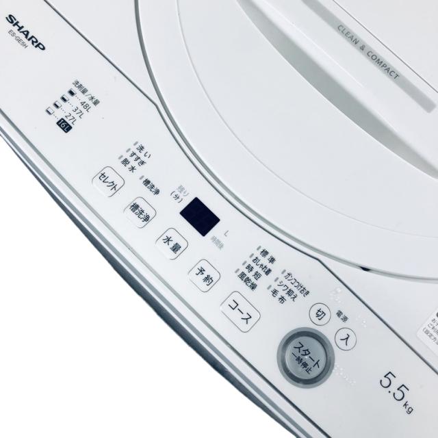 【中古】 【自社配送エリア内限定】 シャープ SHARP 洗濯機 2024年製 全自動洗濯機 5.5kg ホワイト 送風 乾燥機能付き ES-GE5H-W 一人暮らし 縦型 送料無料 設置無料 地域限定 埼玉 東京 千葉 神奈川 RANK_B_2