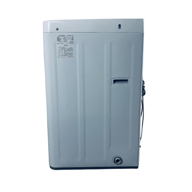 【中古】 【自社配送エリア内限定】 シャープ SHARP 洗濯機 2024年製 全自動洗濯機 5.5kg ホワイト 送風 乾燥機能付き ES-GE5H-W 一人暮らし 縦型 送料無料 設置無料 地域限定 埼玉 東京 千葉 神奈川 RANK_B_5