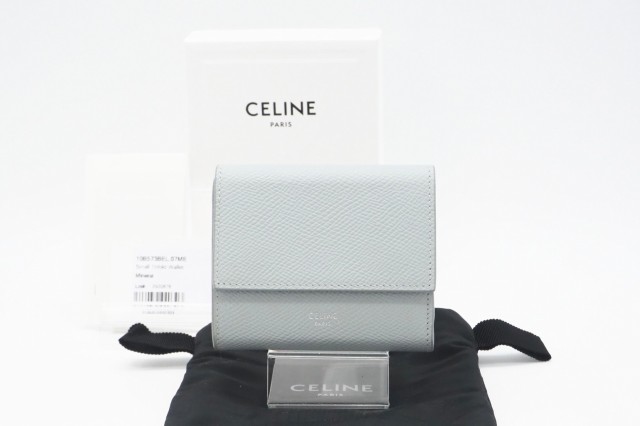 CELINE 三つ折り財布 スモールトリフォールドウォレット ミネラル 極美品-