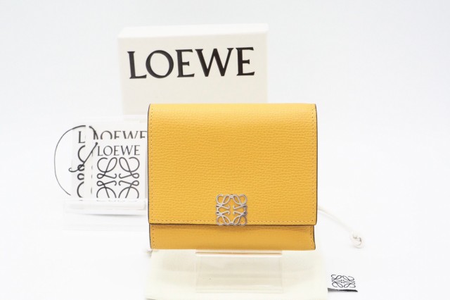 LOEWE 三つ折り財布 アナグラム スクエア 8CC ウォレット ABランク