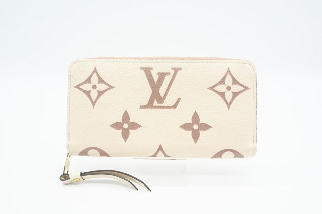 ☆安心の3大保証☆ ABランク ≪LOUIS VUITTON ルイ ヴィトン/ジッピーウォレット≫ M80116 バイカラー モノグラムアンプラント クレーム