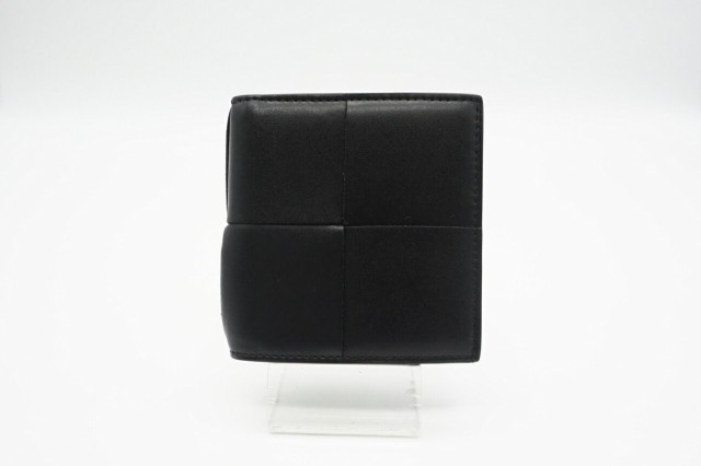 ☆安心の3大保証☆ ABランク ≪BOTTEGA VENETA ボッテガ ヴェネタ /二つ折り財布≫ 679847 カセット 二つ折り札入れ ブラック 美品 送料の通販は