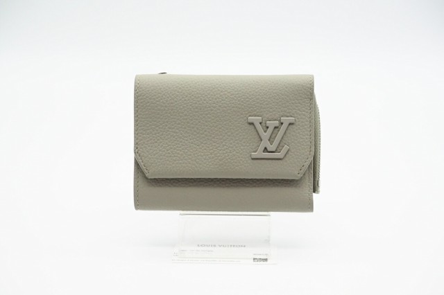 ☆安心の3大保証☆ Aランク ≪LOUIS VUITTON ルイ ヴィトン/三つ折り財布≫ M82410 アログラム ポルトフォイュ パイロット グレー 極美品