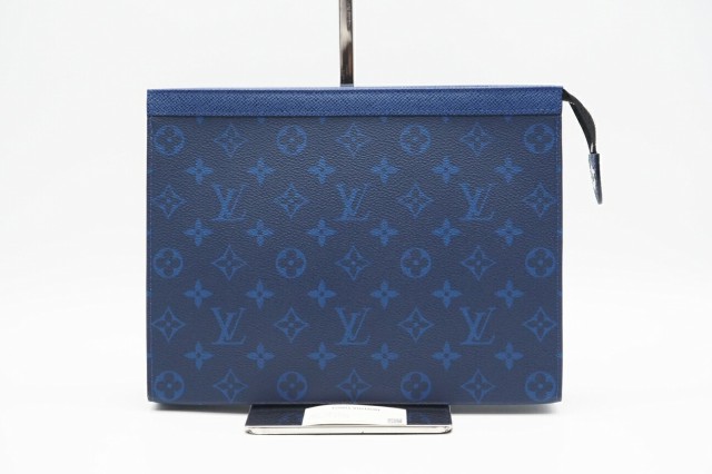 ☆安心の3大保証☆ Aランク ≪LOUIS VUITTON ルイ ヴィトン/クラッチバッグ≫ M30423 タイガラマ ポシェットヴォワヤージュ MM コバルト