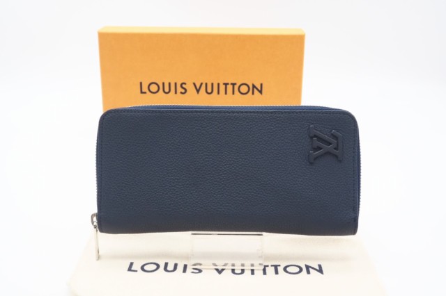 ☆安心の3大保証☆ ABランク ≪LOUIS VUITTON ルイ ヴィトン/ジッピーウォレット≫ M81767 アエログラム ヴェルティカル マリーヌ 美品