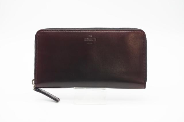 Berluti 長財布ラウンドファスナー【ランク:A】 ☆安心の3大保証☆ Aランク ≪BERLUTI ベルルッティ/ラウンド