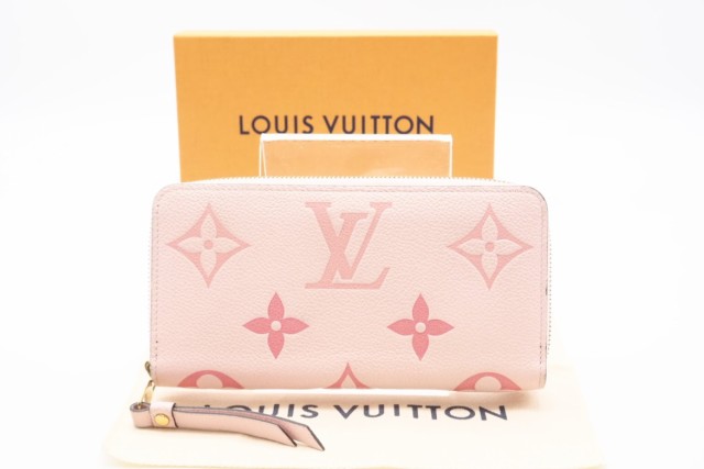 ☆安心の3大保証☆ Bランク ≪LOUIS VUITTON ルイ ヴィトン/ジッピーウォレット≫ M80403 アンプラント バイザプール ピンク ロゴ 送料込