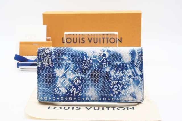 ☆安心の3大保証☆ ABランク ≪LOUIS VUITTON ルイ ヴィトン/二つ折り長財布≫ M81405 モノグラム バンダナ ポルトフォイユ ブラザ 美品