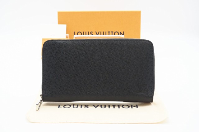 ☆安心の3大保証☆ ABランク ≪LOUIS VUITTON ルイ ヴィトン/ラウンドファスナー長財布≫ M30513 タイガ ジッピー オーガナイザー 黒 美