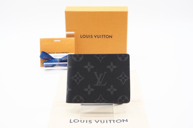 ☆安心の3大保証☆ Aランク ≪LOUIS VUITTON ルイ ヴィトン/二つ折り財布≫ M62294 モノグラム エクリプス ポルトフォイユ スレンダー ブ