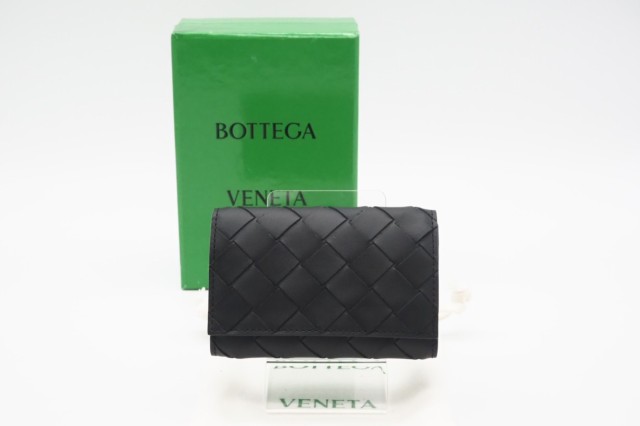 ☆安心の3大保証☆ Aランク ≪BOTTEGA VENETA ボッテガ ヴェネタ/6連キーケース≫ 630336 マキシイントレチャート 6連キーケース ブラッ