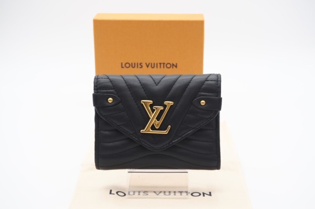 ☆安心の3大保証☆ ABランク ≪LOUIS VUITTON ルイ ヴィトン/三つ折り財布≫ M63427 ニューウェブ コンパクトウォレット ノワール ブラッ