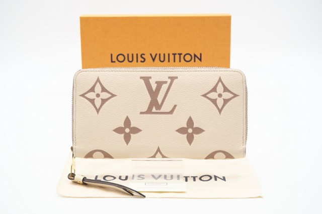 ☆安心の3大保証☆ Bランク ≪LOUIS VUITTON ルイ ヴィトン/ジッピーウォレット≫ M80116 バイカラー モノグラムアンプラント クレーム