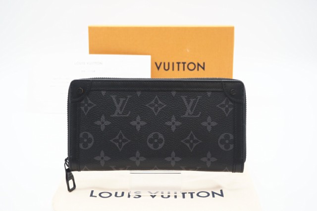 ☆安心の3大保証☆ ABランク ≪LOUIS VUITTON ルイ ヴィトン/ジッピー ウォレット≫ M80558 モノグラム エクリプス トランク ブラック グ