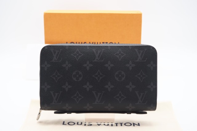 ☆安心の3大保証☆ ABランク ≪LOUIS VUITTON ルイ ヴィトン/トラベルケース≫ M61698 モノグラム エクリプス ジッピーXL ブラック グレ