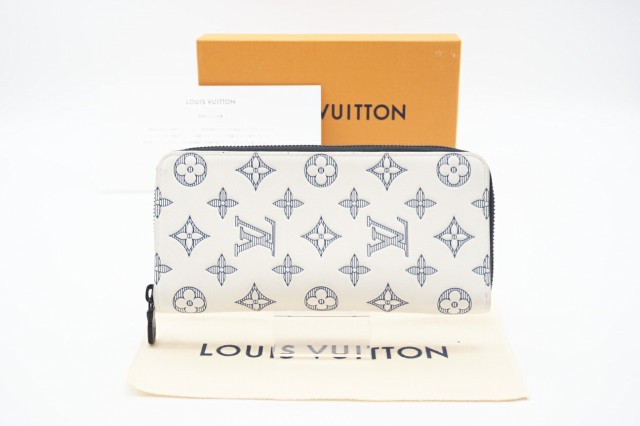 ☆安心の3大保証☆ Aランク ≪LOUIS VUITTON ルイ ヴィトン/ ジッピーウォレット≫ M83381 モノグラム シャドウ ヴェルティカル ホワイ