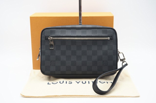 ☆安心の3大保証☆ ABランク ≪LOUIS VUITTON ルイ ヴィトン/セカンドバッグ≫ N41664 ダミエ グラフィット ポシェット カサイ ブラック