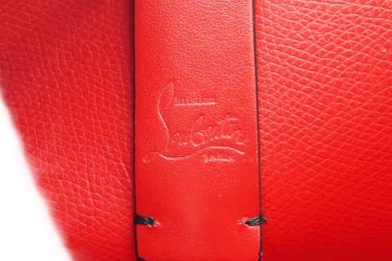 ☆安心の3大保証☆ ABランク ≪Christian Louboutin クリスチャン ルブタン/2WAYバッグ≫ 1205054 カバタ ミニ ブラック レッド 送料無料