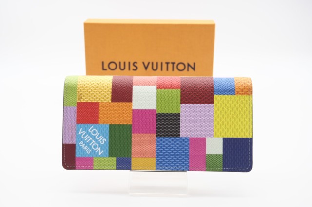 ☆安心の3大保証☆ ABランク ≪LOUIS VUITTON ルイ ヴィトン/二つ折り長財布≫ N60457 ダミエ グラフィット 3D ポルトフォイユ ブラザ マ