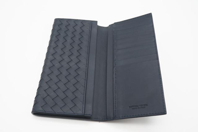 ☆安心の3大保証☆ Aランク ≪BOTTEGA VENETA ボッテガ ヴェネタ/ラウンドファスナー長財布≫ 748054 カセット ジップアラウンド ネイビー レッド ☆安心の3大保証☆ Aランク ≪BOTTEGA VENETA ボッテガ