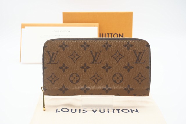 ☆安心の3大保証☆ ABランク ≪LOUIS VUITTON ルイ ヴィトン/ジッピーウォレット≫ M82444 モノグラム リバース ブラウン ベージュ 美品