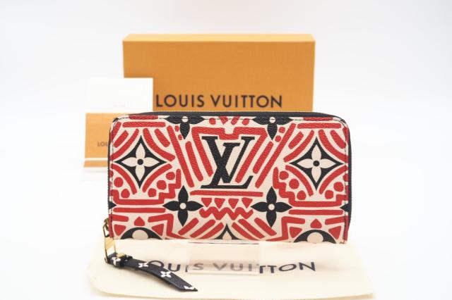 ☆安心の3大保証☆ ABランク ≪LOUIS VUITTON ルイ ヴィトン/ジッピーウォレット≫ M69436 LVクラフティ クレーム ルージュ レッド クリーム ブラックの通販は