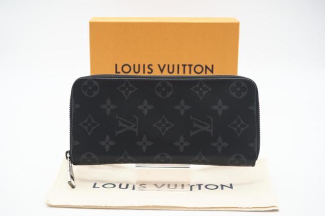 ☆安心の3大保証☆ Bランク ≪LOUIS VUITTON ルイ ヴィトン/ジッピーウォレット≫ M62295 モノグラム エクリプス  ヴェルティカル ブラック グレー