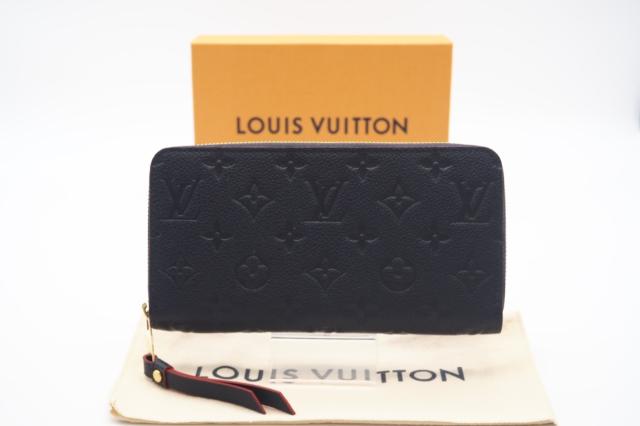 ルイヴィトン　長財布　ジッピーウォレット　アンプラント　マリーヌルージュ ルイヴィトン モノグラム・アンプラント ジッピー・ウォレット