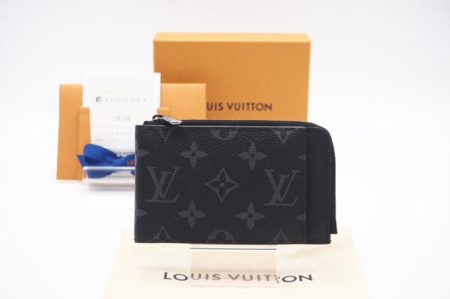☆安心の3大保証☆ ABランク ≪LOUIS VUITTON ルイ ヴィトン/ケース≫ M81568 モノグラム エクリプス ハイブリッドウォレット ブラック グレー