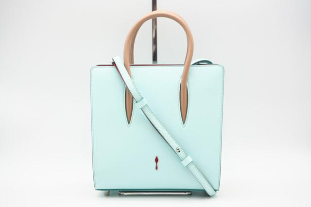 ☆安心の3大保証☆ ABランク ≪Christian Louboutin クリスチャン ルブタン/2WAYバッグ≫ 1165026 パロマ スモール スパイクスタッズ レザー×パテント