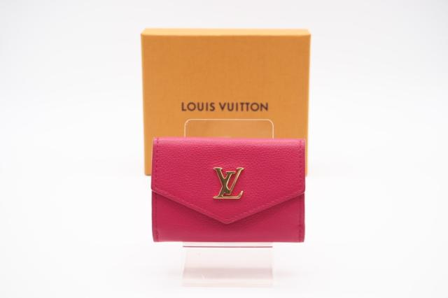 ☆安心の3大保証☆ ABランク ≪LOUIS VUITTON ルイ ヴィトン/三つ折り財布≫ M80087 ポルトフォイユ ロックミ二 ホットピンク 美品 送料無料