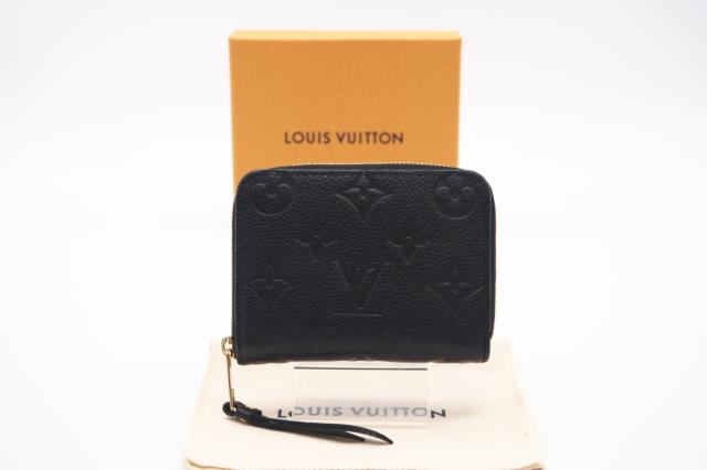 ☆安心の3大保証☆ ABランク ≪LOUIS VUITTON ルイ ヴィトン/コインケース≫ M60574 モノグラム アンプラント ジッピー コインパース ノワール 送料無料