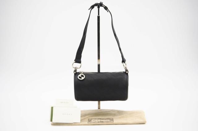 ☆安心の3大保証☆ Aランク ≪GUCCI グッチ/ハンドバッグ≫ 760170 ブロンディ ミニ ワンショルダー レザー ブラック 黒 極美品 送料無料