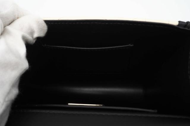 ☆安心の3大保証☆ Aランク ≪BVLGARI ブルガリ/ショルダーバッグ≫ 289944 セルペンティ レザー ダイヤモンド ブラスト ベージュ ブラック 送料無料 ショルダーバッグ