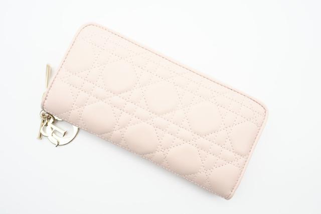 ☆安心の3大保証☆ ABランク ≪Christian Dior クリスチャン ディオール/ラウンドファスナー長財布≫ S0007 ONMJ Lady Dior Voyageur カナージュ ☆安心の3大保証☆ ABランク ≪Christian Dior クリスチャン