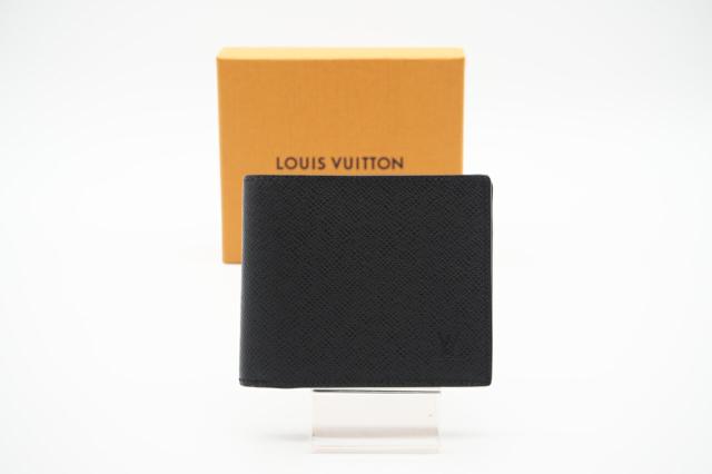 ★3日以内返品可★ LOUIS VUITTON ルイ ヴィトン M62045 タイガ ポルトフォイユ アメリゴ NM アルドワーズ ブラック 財布