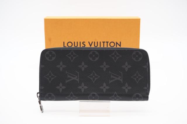 ★3日以内返品可★ LOUIS VUITTON ルイ ヴィトン M62295 モノグラム エクリプス ジッピーウォレット ヴェルティカル ブラック グレー 財布