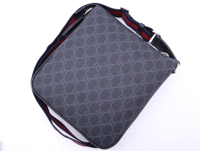 ☆3日以内返品可☆ GUCCI グッチ 792082 GG ブラック レザー スモール