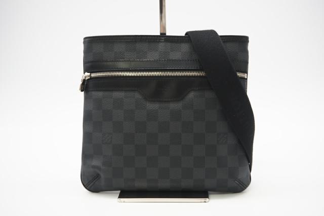 ★3日以内返品可★ LOUIS VUITTON ルイ ヴィトン N58028 ダミエ グラフィット トマス ブラック グレー バッグ