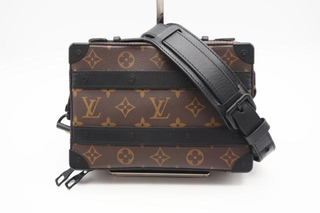 ★３日以内返品可★ LOUIS VUITTON ルイ ヴィトン M45935 モノグラム マカサー ソフトトランク ブラウン ブラック バッグ