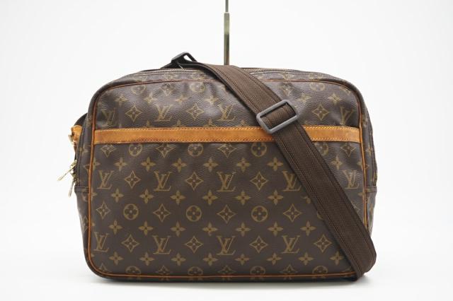 ★３日以内返品可★ LOUIS VUITTON ルイ ヴィトン M45252 モノグラム リポーターGM ブラウン バッグ