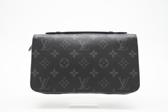 ★３日以内返品可★ LOUIS VUITTON ルイ ヴィトン M61698 モノグラム エクリプス ジッピーXL ブラック グレー 長財布