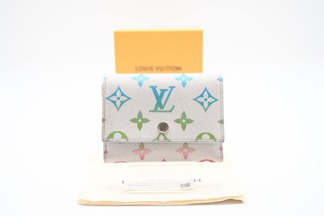 ★３日以内返品可★ LOUIS VUITTON ルイ ヴィトン M14132 モノグラム ヴィクターウォレット イリデセント グラデーション 財布