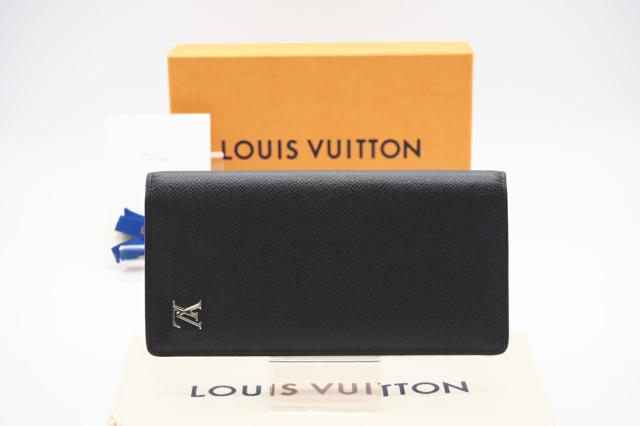 ★３日以内返品可★ LOUIS VUITTON ルイ ヴィトン M30285 タイガ ポルトフォイユ ブラザ ノワール ブラック 長財布