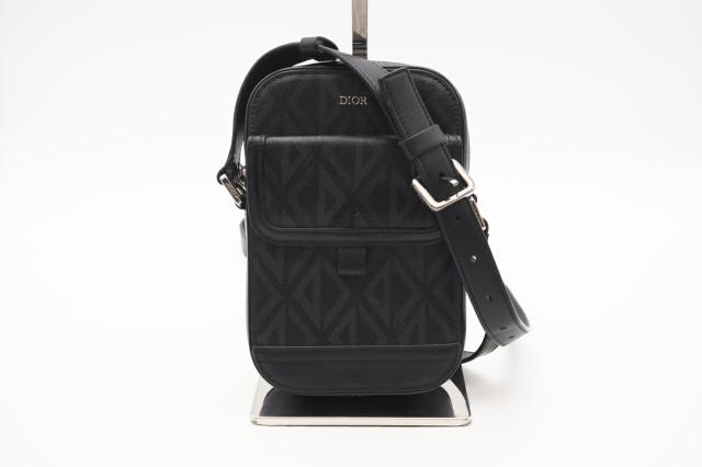 ★３日以内返品可★ Dior ディオール 2ESCA415CDP CDダイヤモンド バーティカルポーチ ネイビー バッグ