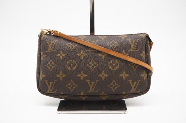 ★３日以内返品可★ LOUIS VUITTON ルイ ヴィトン M51980 モノグラム ポシェット アクセソワール ブラウン バッグ