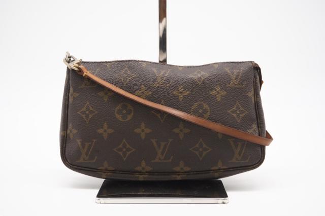 ★３日以内返品可★ LOUIS VUITTON ルイ ヴィトン M51980 モノグラム ポシェット アクセソワール ブラウン バッグ