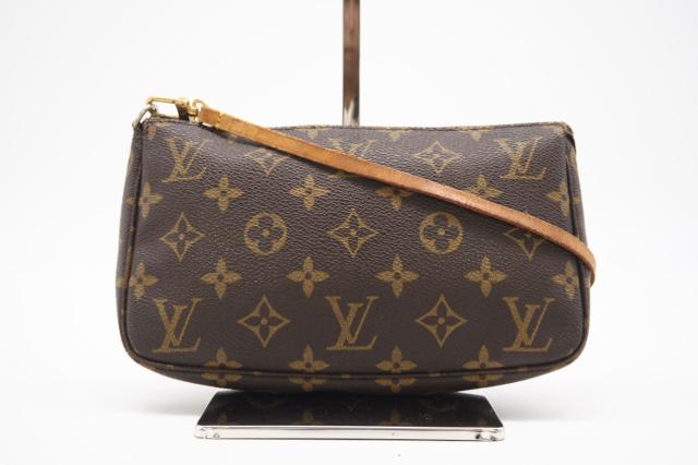 ★３日以内返品可★ LOUIS VUITTON ルイ ヴィトン M51980 モノグラム ポシェット アクセソワール ブラウン バッグ