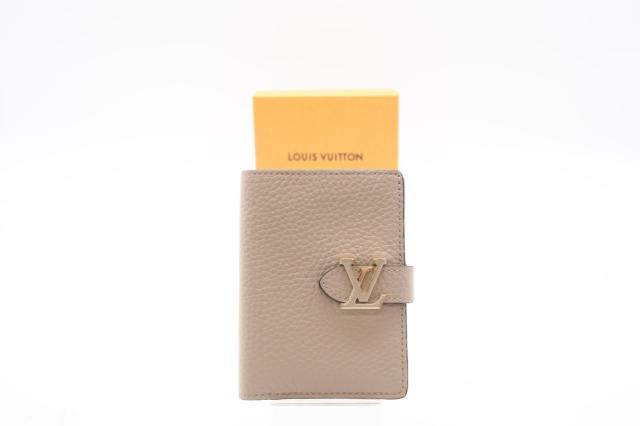 ★３日以内返品可★ LOUIS VUITTON ルイ ヴィトン M82198 トリヨン LV ヴェルティカル ウォレット コンパクト ガレ 二つ折り財布 極美品