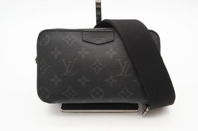 ★３日以内返品可★ LOUIS VUITTON ルイ ヴィトン M81260 エクリプス アルファ ウエアラブル ウォレット ブラック グレー バッグ
